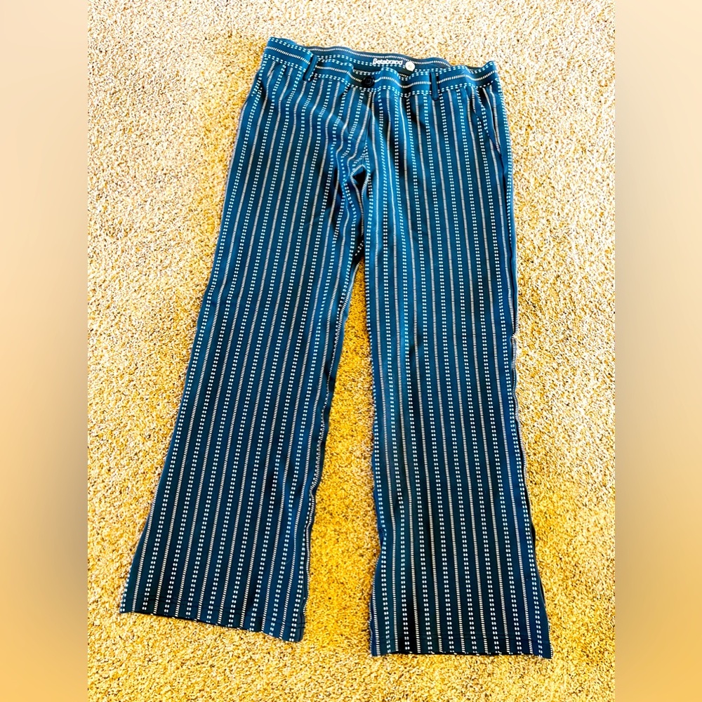 Betabrand dress pant yoga pants. Xl bootcut blue print